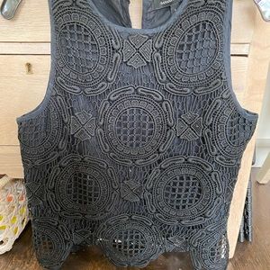 Banana Republic Black Lace Tank
